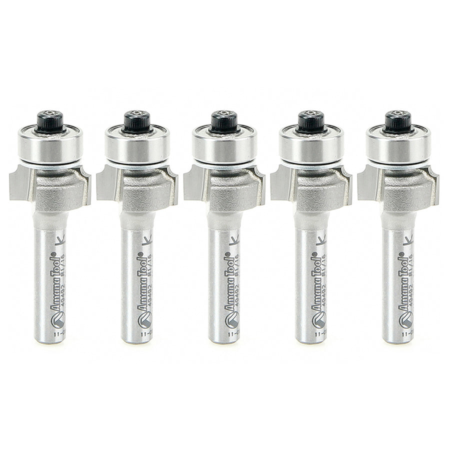 #option_49492-5 - 5 Pack - 1/16 Radius x 5/8 Dia x 5/16 x 1/4 Inch Shank Router Bits