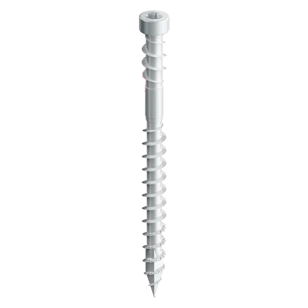 SPAX PowerTrim Double Reverse Thread Composite (PVC) Screws - Cylindric Trim Head, T-Star Plus, HCR