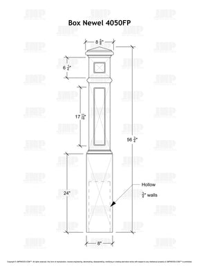 Box Newel 4050FP - Flat Panel (8")