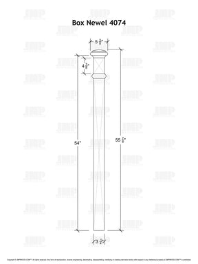 Box Newel 4074 (3-1/4")