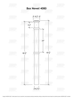 Box Newel 4080 (4-1/2")