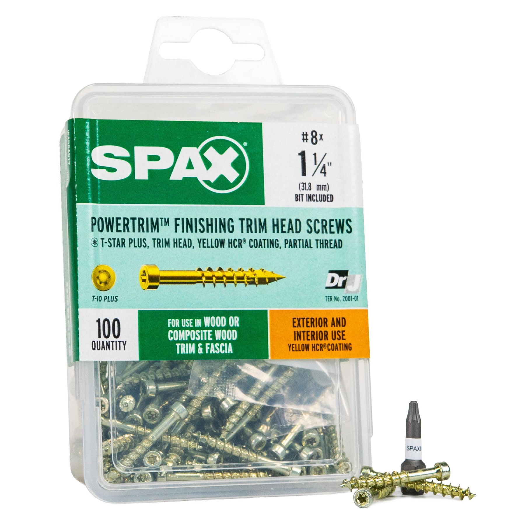 SPAX PowerTrim Partial Thread Finishing Screws - Cylindric Trim Head, T-Star Plus, HCR