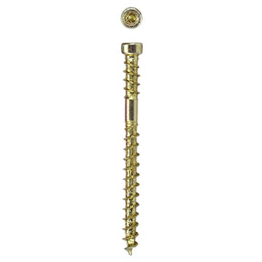 SPAX PowerTrim Double Reverse Thread Composite (PVC) Screws - Cylindric Trim Head, T-Star Plus, HCR