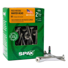 SPAX Exterior Multi-Material Wafer Head HCR-X T-Star Plus Screws