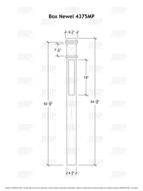 Box Newel 4375MP - Mission Panel (4-3/4")