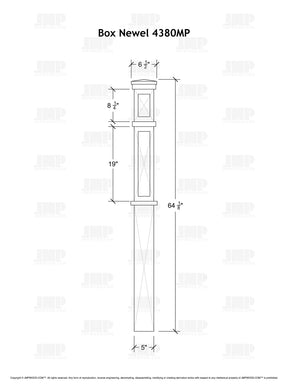 Box Newel 4380MP - Mission Panel (5")
