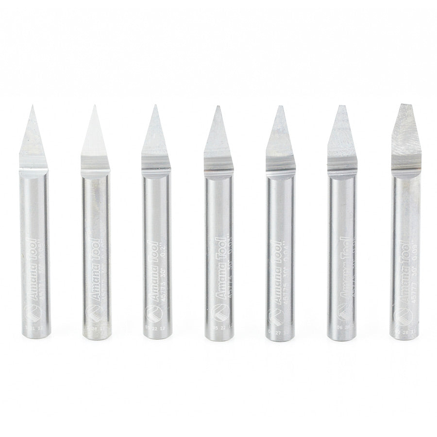 Amana Tool Solid Carbide Engraving Router Bits for Signmaking