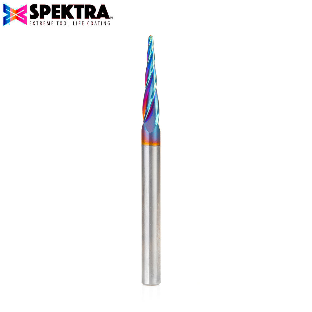 Amana Tool Solid Carbide Spektra™ Extreme Tool Life Coated Carving CNC 2D and 3D Router Bits