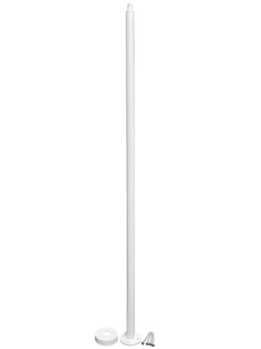 Iron Newel 4GR01-F - 1-3/16" Round - With Flange & Welded Plate