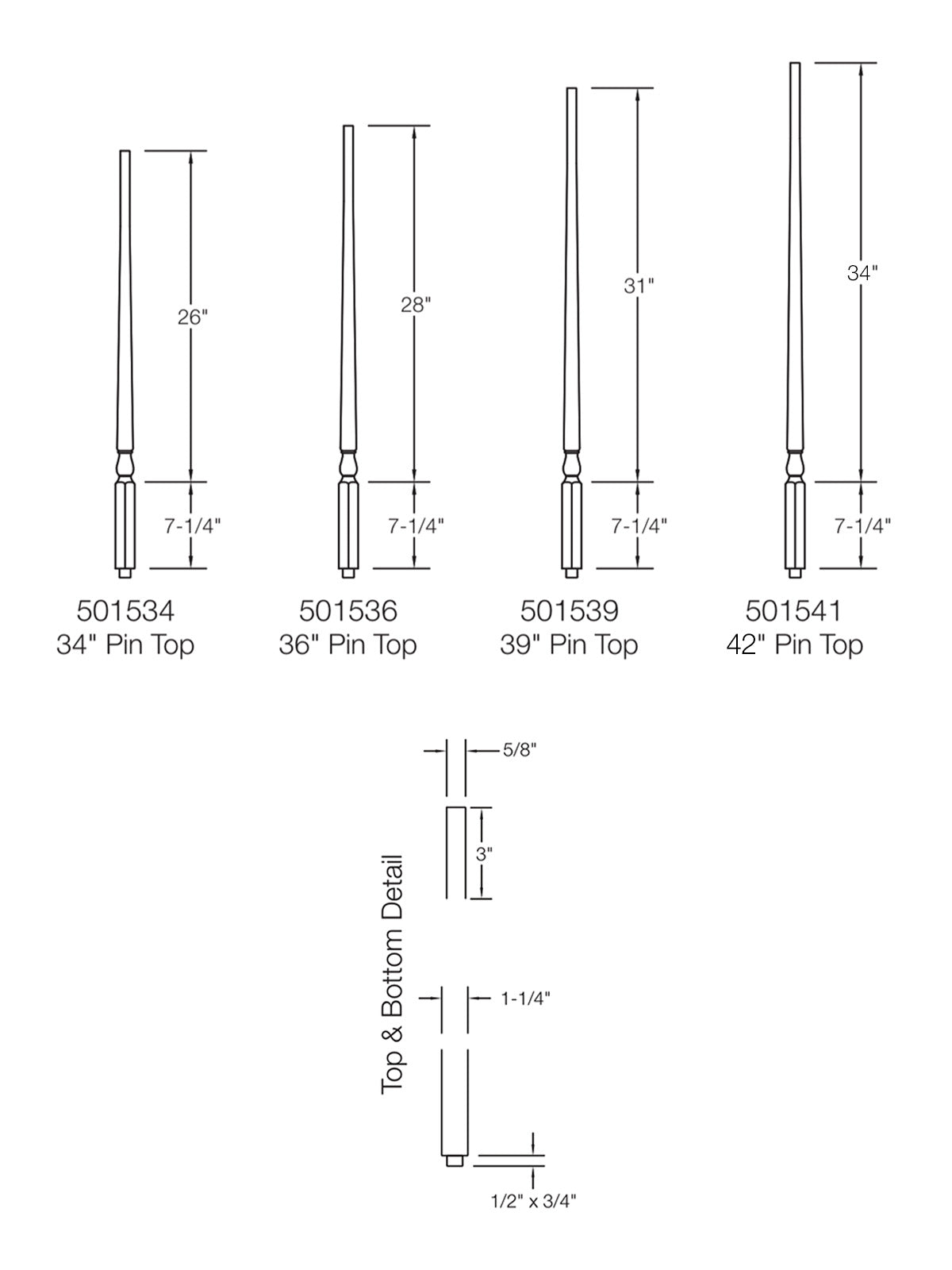 Colonial 5015 Baluster