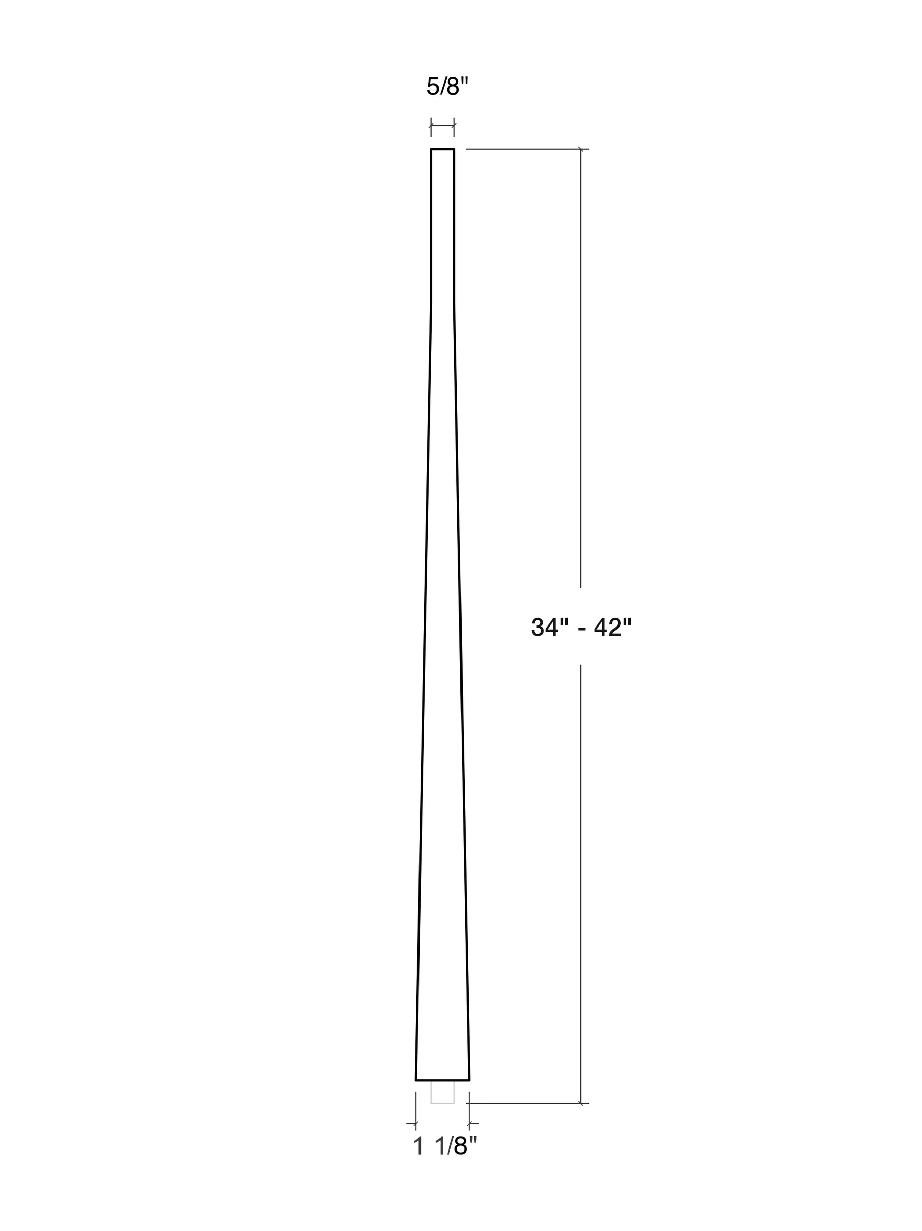 Candlestick 5040 Baluster (1-1/4")