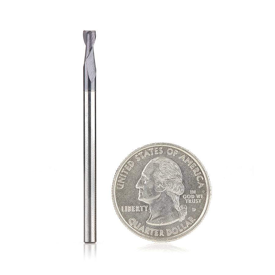 Amana Tool Solid Carbide Spiral CNC Router Bits / End Mills for Steel & Stainless Steel