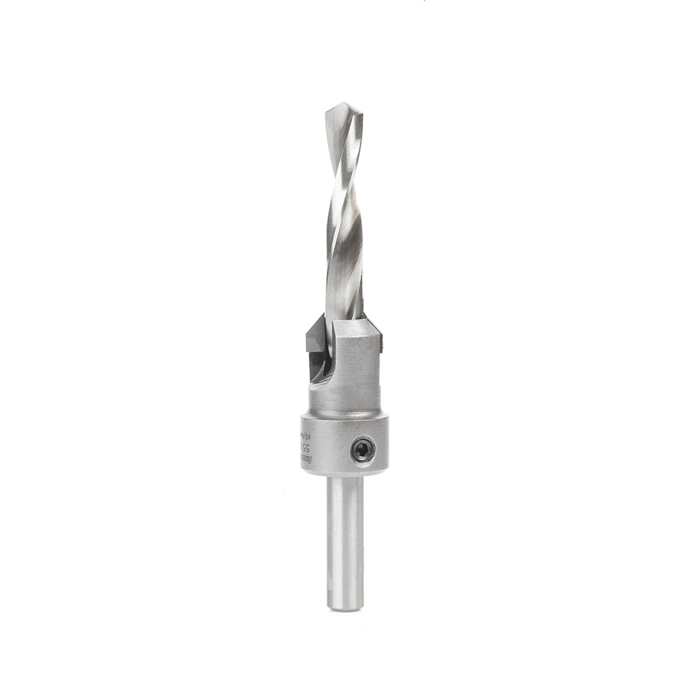Amana Tool Shankless Carbide Tipped 82 Degree Shankless Countersink Bits with Slow Spiral Drill