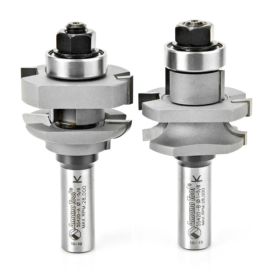 Amana Tool 2-pc Stile & Rail Router Bit Sets