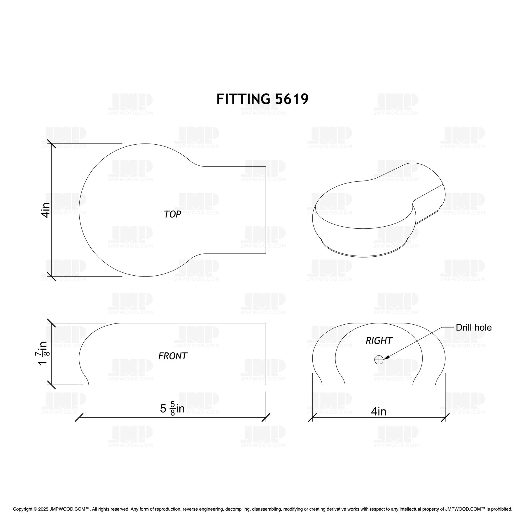 Fitting 5619 - Opening Cap