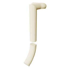 Fitting 5681 - Level Quarter Turn Gooseneck Fitting with Cap - 2 Rise (Left Hand)