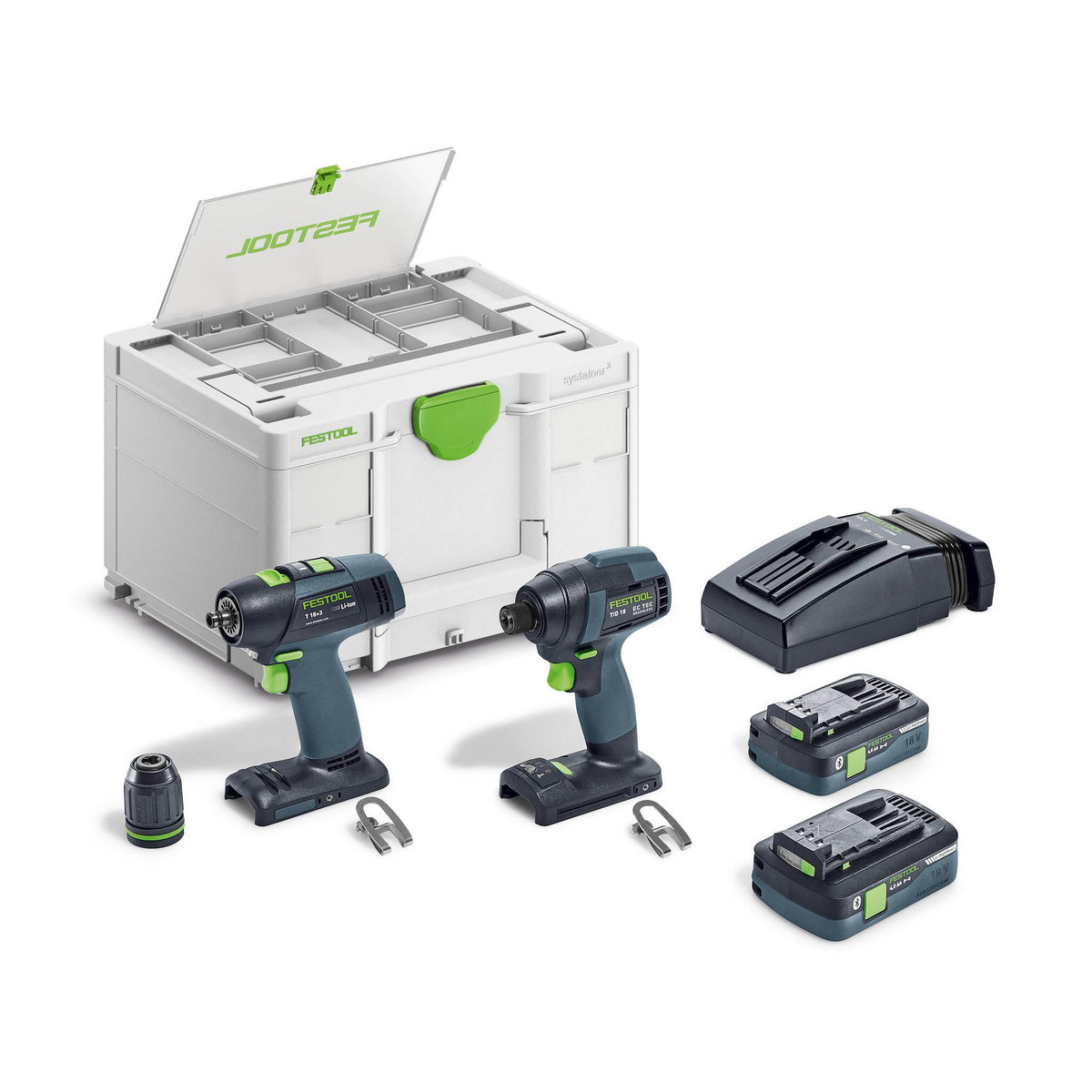 Festool Impact Driver and Drill Set TID18 HPC 4,0I-Set T18