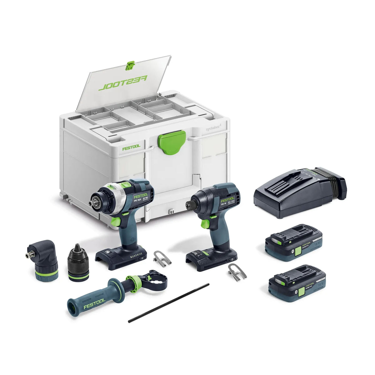 Festool Impact Driver and Drill Set TID 18 HPC I-Set TPC 18/4
