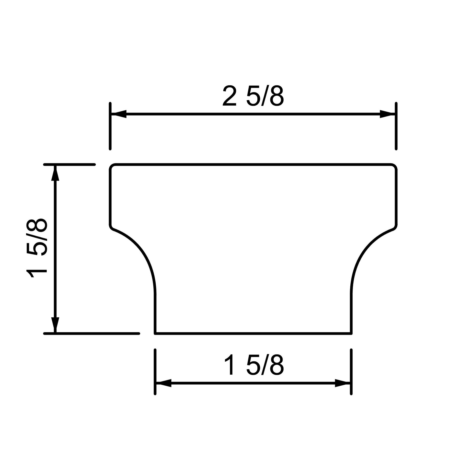 Fitting M8412 - Up Easing