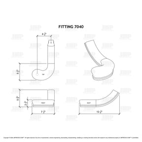 Fitting 40 - Turnout Large (Left Hand)