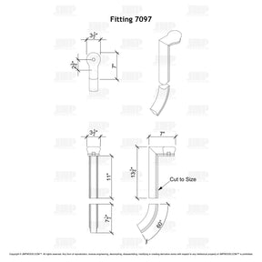 Fitting 97 - Straight Riser with Cap (2-Rise)