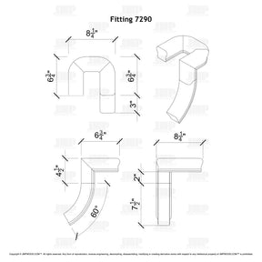 Fitting 90 - Landing Return Riser No Cap (Left Hand)