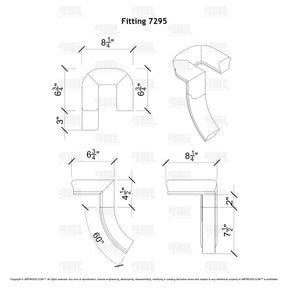 Fitting 95 - Landing Return Riser No Cap (Right Hand)