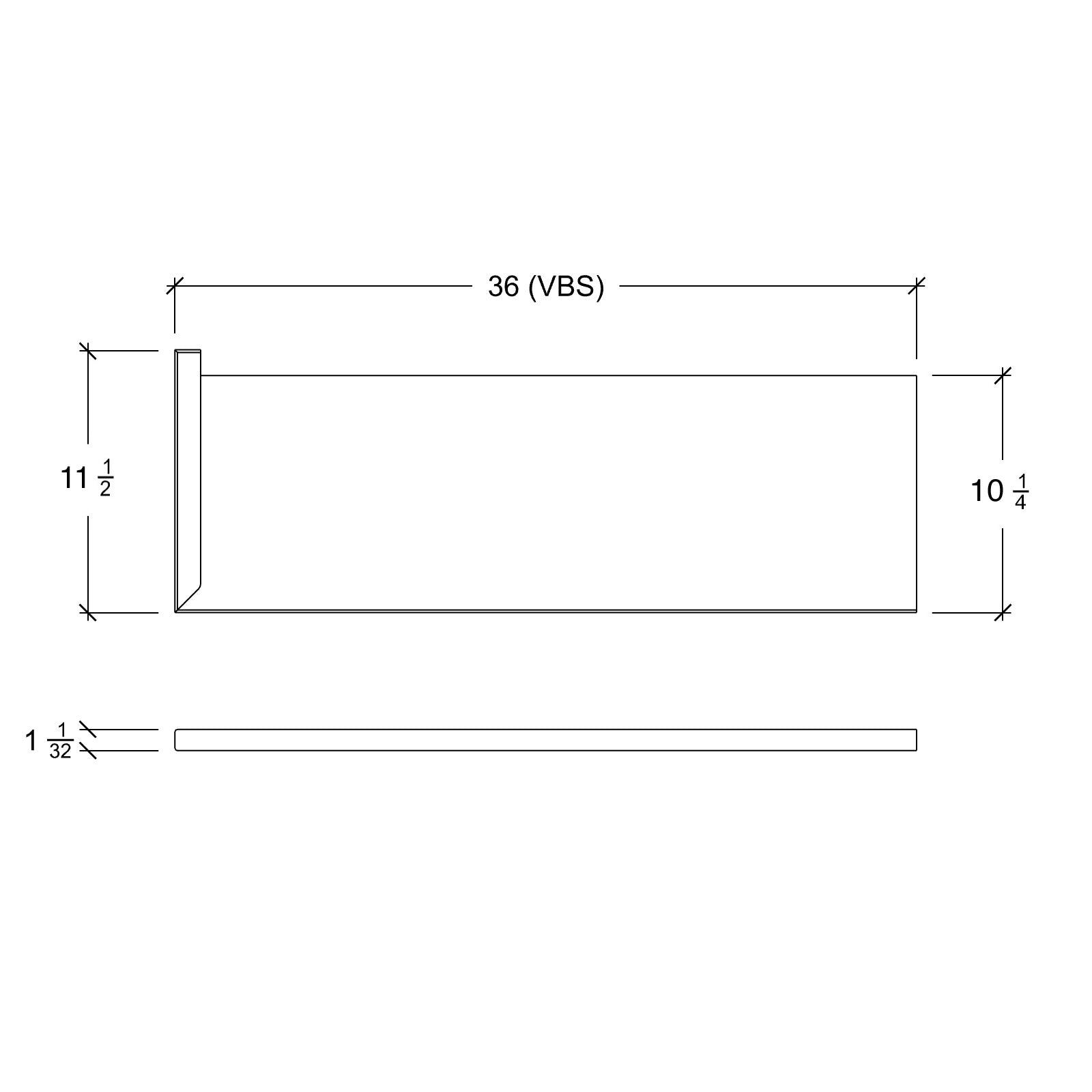 Tread 8070SQ-MTR-LH - Square Nosing Return Tread Left Hand Miter