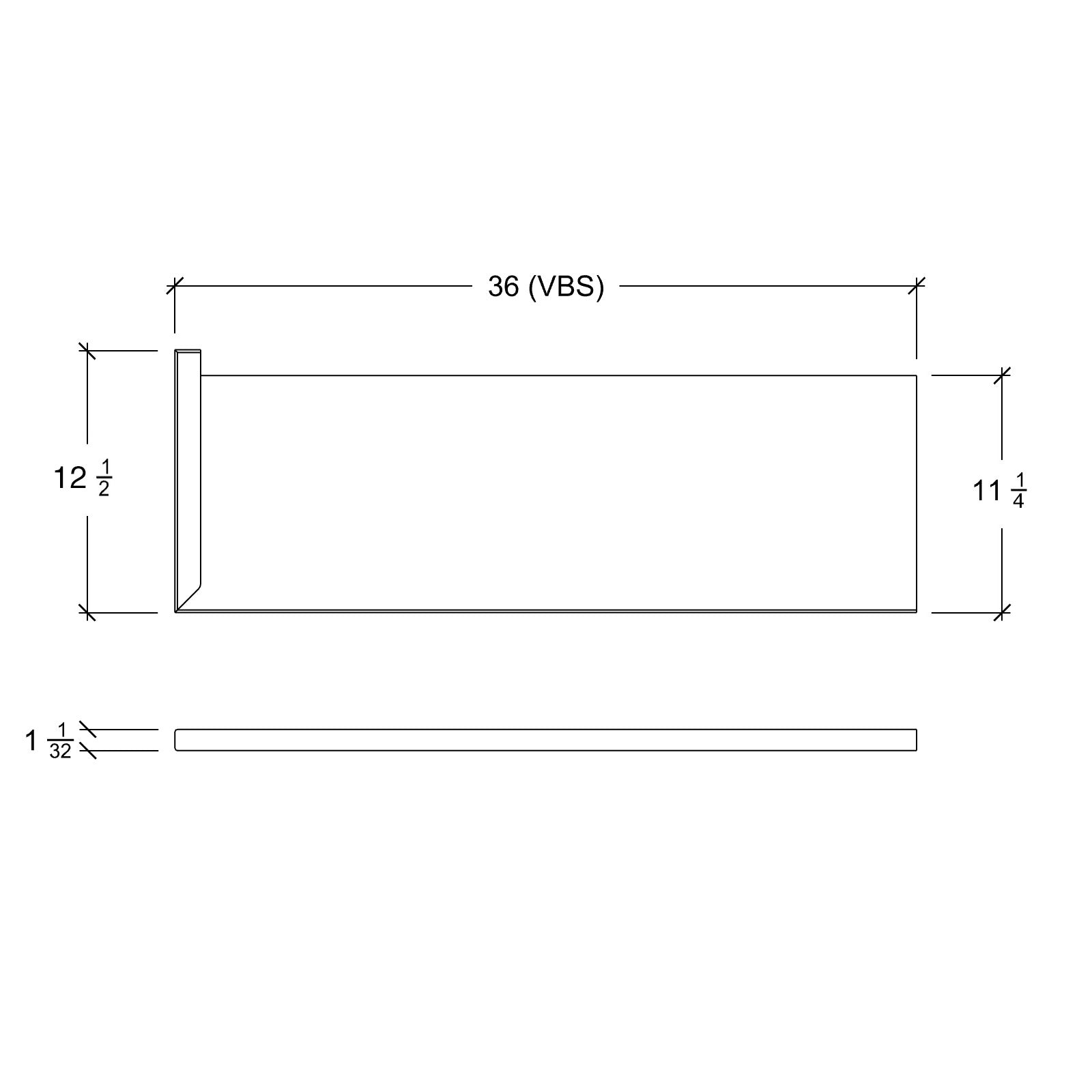 Tread 8070SQ-MTR-LH - Square Nosing Return Tread Left Hand Miter