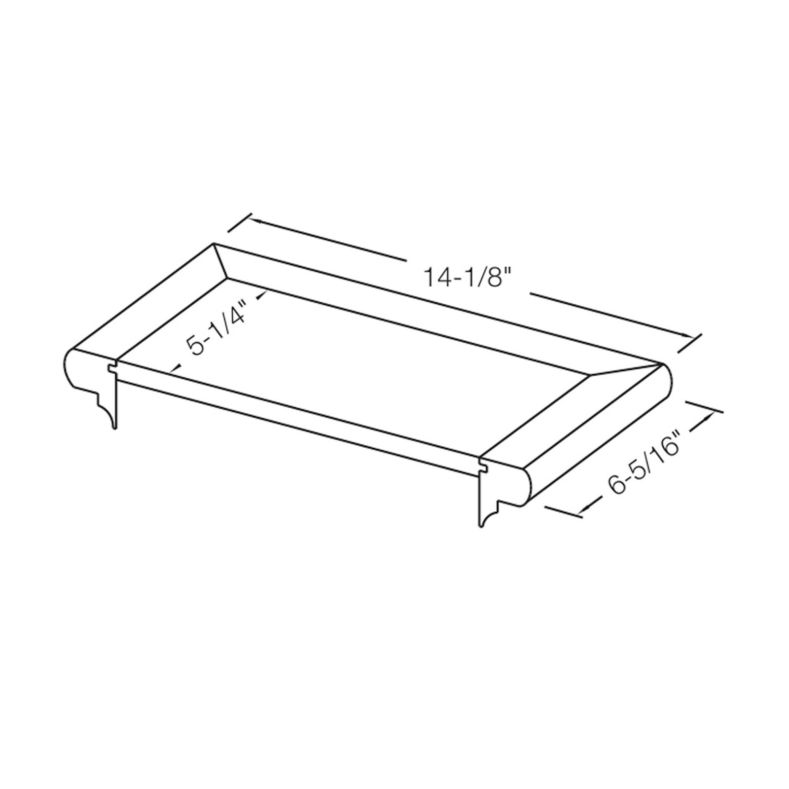 Tread 8271 - False Universal Mitered Tread Cap (LH/RH)