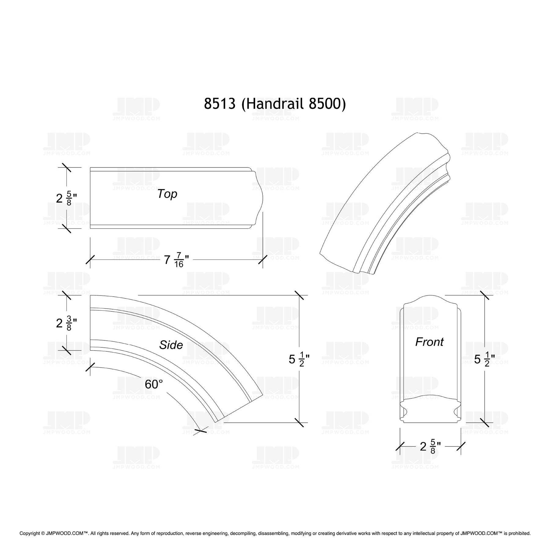 Fitting 13 - Over Easing 60º