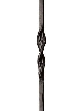 Iron Baluster 9011 - 1/2" Square - Double Ribbon