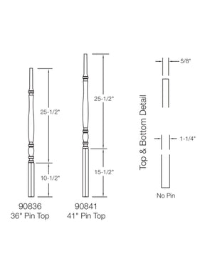 Bordeaux 908 Baluster