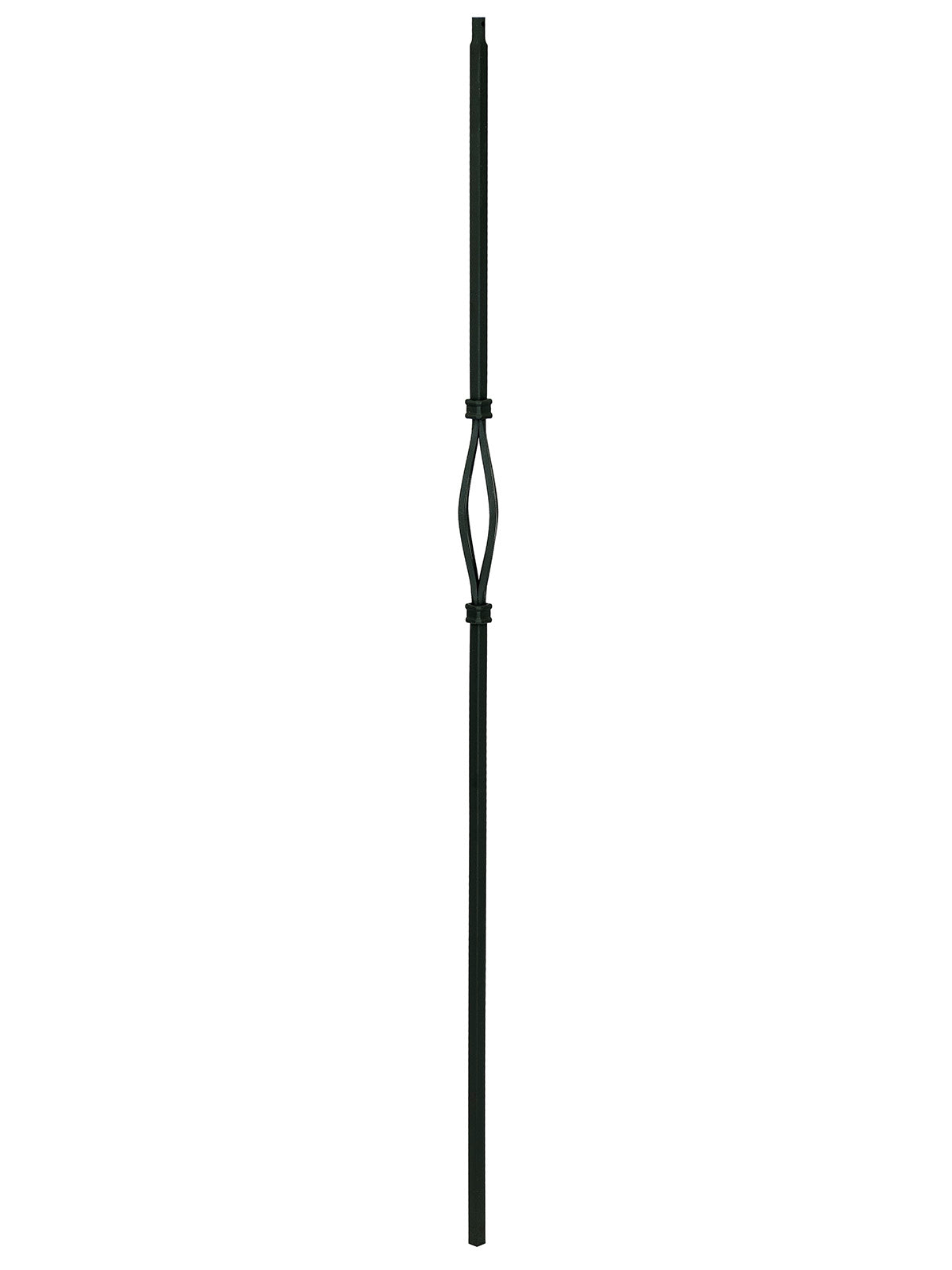 Iron Baluster 9083 - 1/2" Square - Single Basket Slimline