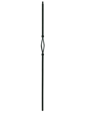 Iron Baluster 9083 - 1/2" Square - Single Basket Slimline