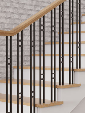 Iron Baluster 9086 - 1/2" Square - Double Panel