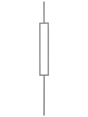 Iron Baluster 9089 - 1/2" Square - Single Rectangle
