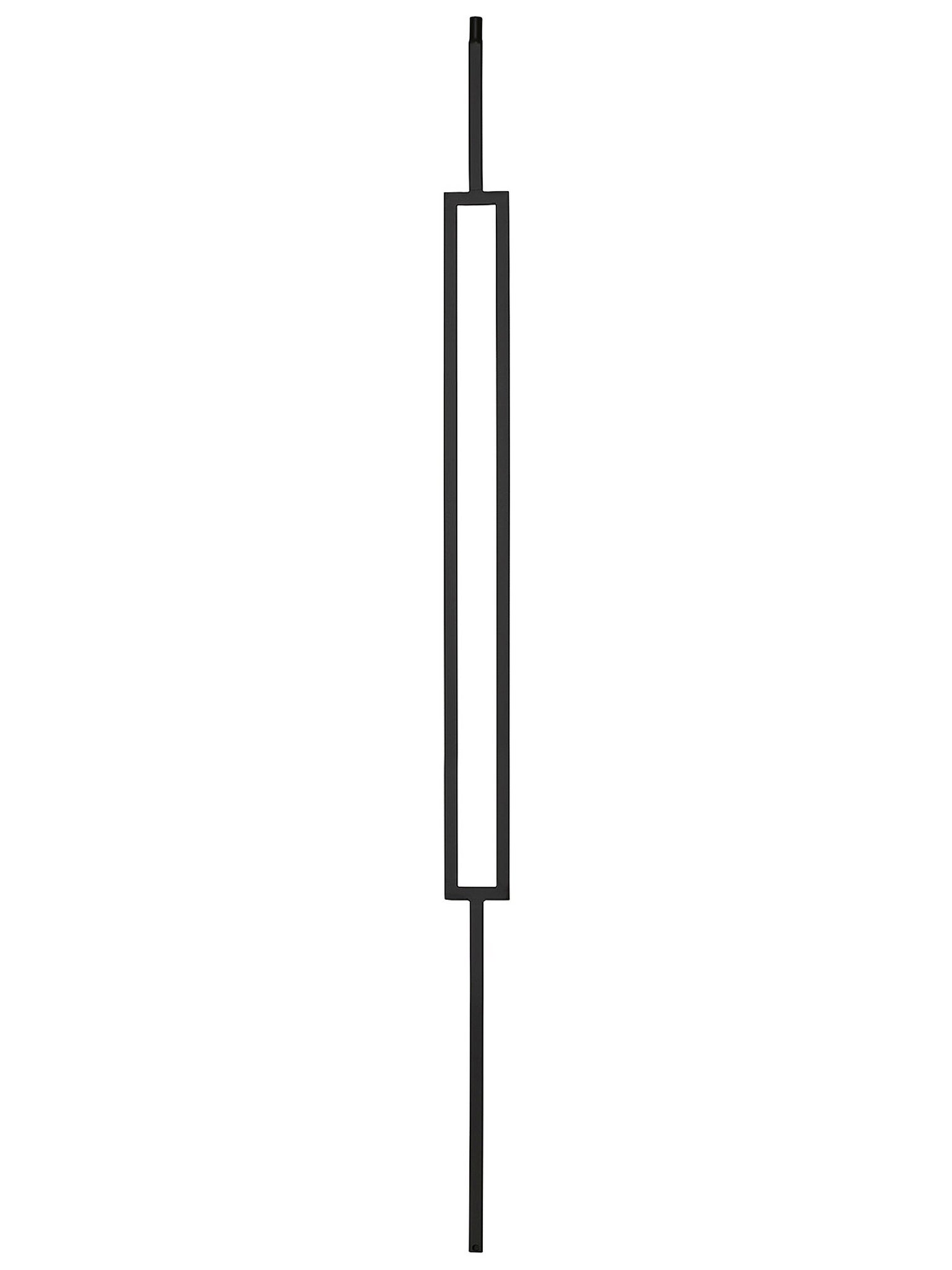 Iron Baluster 9089S - 1/2" Square - Slim Rectangle