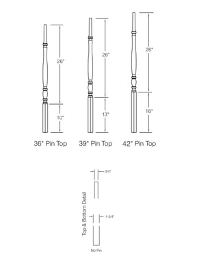 Bordeaux 909 Baluster