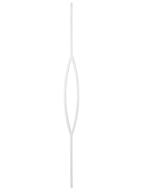 Iron Baluster 9093 - 1/2" Square - Pointed Oval