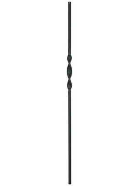 Iron Baluster 9506 - 5/8" Round - Single Ribbon