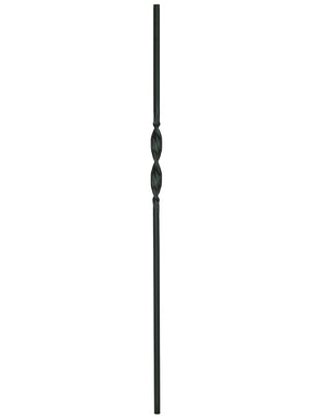 Iron Baluster 9506 - 5/8" Round - Single Ribbon