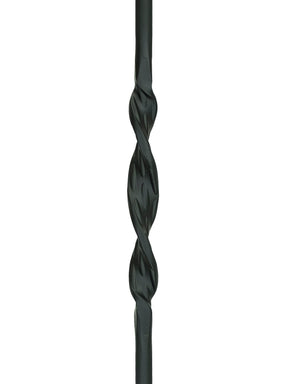 Iron Baluster 9506 - 5/8" Round - Single Ribbon