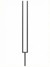 Iron Baluster 9596 - 5/8" Round - Split Rectangle