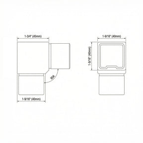 SteelX AC001 90° Angle Connector