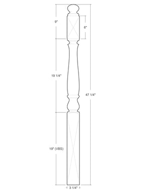 Barcelona Post to Post Newel