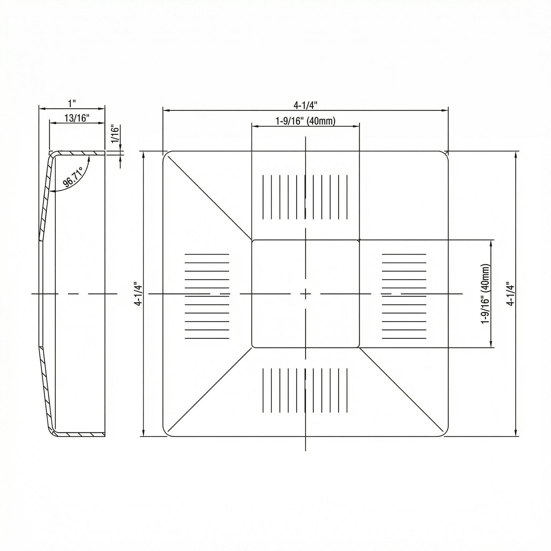 SteelX BC001 Newel Post Base Cover