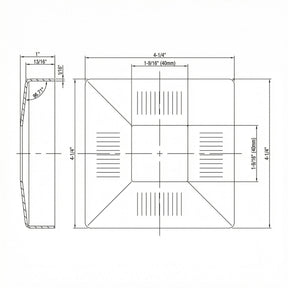 SteelX BC001 Newel Post Base Cover