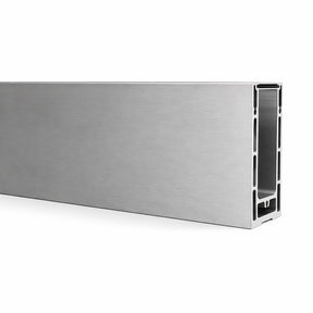 GlassX BS001 U-Channel Base Shoe Rail for Glass Panels