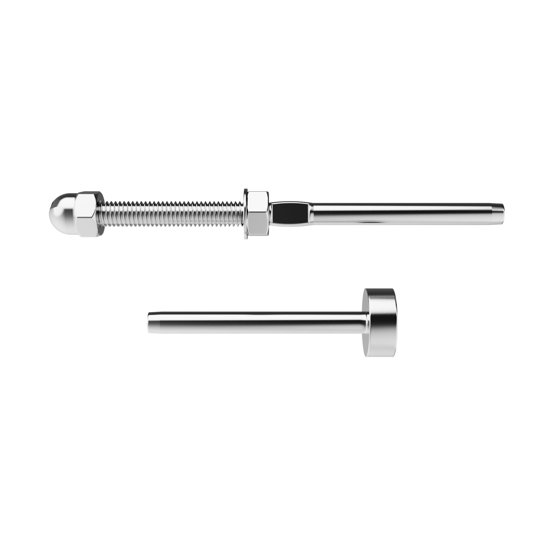 SteelX CC006 1/8" Cable Hardware - Threaded Terminal Stud End and Fixed End